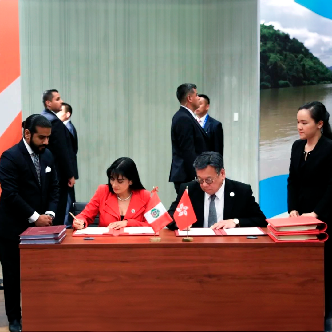 Perú y Hong Kong firman TLC una alianza estratégica que impulsa el comercio con Asia-Pacífico